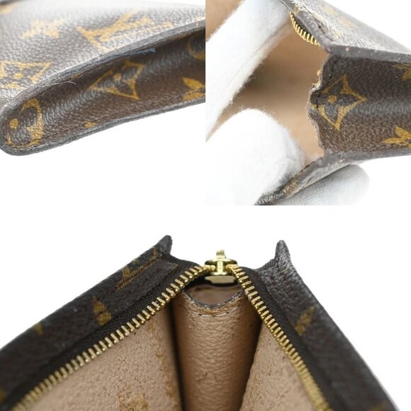 LOUIS VUITTON Logo BUCKET GM Pouch Bag Monogram Leather Brown France 66AA027 - Picture 14 of 14